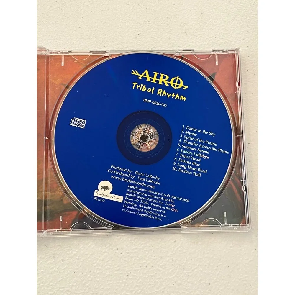 AIRO Tribal Rhythm CD Buffalo Moon Records 2005 New Age BMP-0520-CD Pre-Owned - Picture 2 of 5